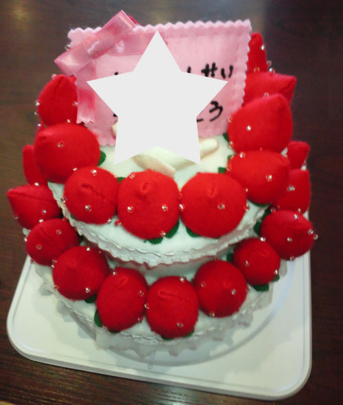 幼稚園の先生へのプレゼント フェルトいちごケーキの作り方 ハンドメイドで楽しく子育て Handmadebycue Com
